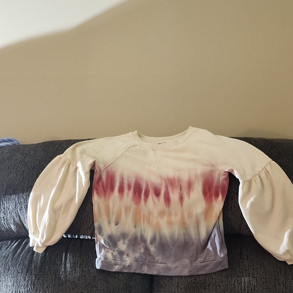 Knox Rose Tie-Dye Women's Top - Cream, Purple, Red